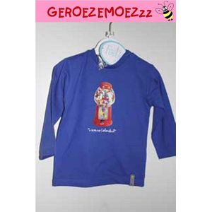 Feetje longsleeve shirt kobaltblauw met snoeppot ""I am colorful"" maat 74