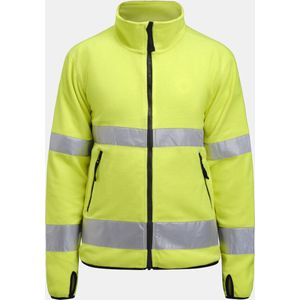 Jobman 5502 Hi-Vis Fleece Jacket 65550275 - Geel - S