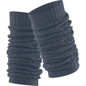 FALKE - Fable Estate - Beenwarmers - Blue Ink - Modern Visgraatmotief