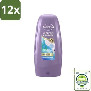 Andrélon - Special - Klei Fris & Zuiver - Conditioner - 250 ml - Voordeelverpakking - 12 stuks - Haar conditioner - Conditioner voor vet haar
