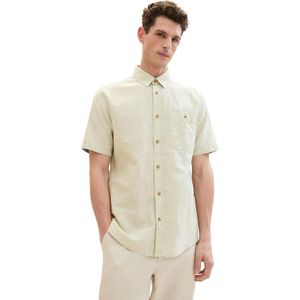 Tom Tailor Overhemd Katoenen Overhemd Met Korte Mouwen 1042351xx10 34610 Mannen Maat - XL