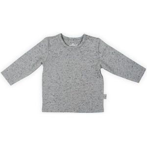 Jollein Speckled T-Shirt lange mouw  - Grey - maat 74/80