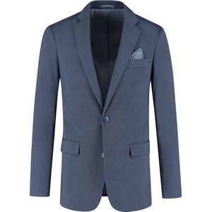 Gents - Jacket stretch birdseye blue - Maat 26