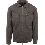 Lyle and Scott - Overshirt Grijs - Heren - Maat L - Modern-fit