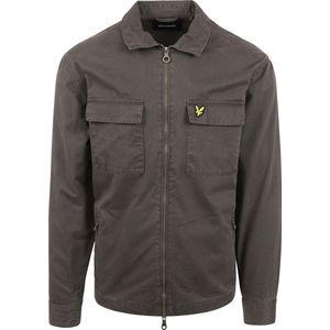 Lyle and Scott - Overshirt Grijs - Heren - Maat L - Modern-fit