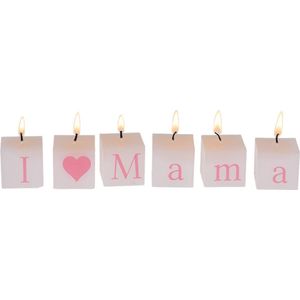 I Love Mama Vierkante Kaarsen
