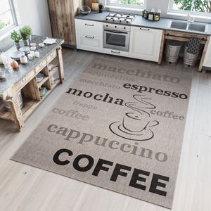 Tapiso Floorlux Vloerkleed Grijs Keuken Woonkamer Tapijt Maat- 160x230