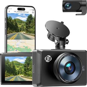 Equivera Dual Dashcam - Dashcam Voor En Achter - Auto Camera Dashcam - Dashcam Auto - Dual Dashcam Voor Auto