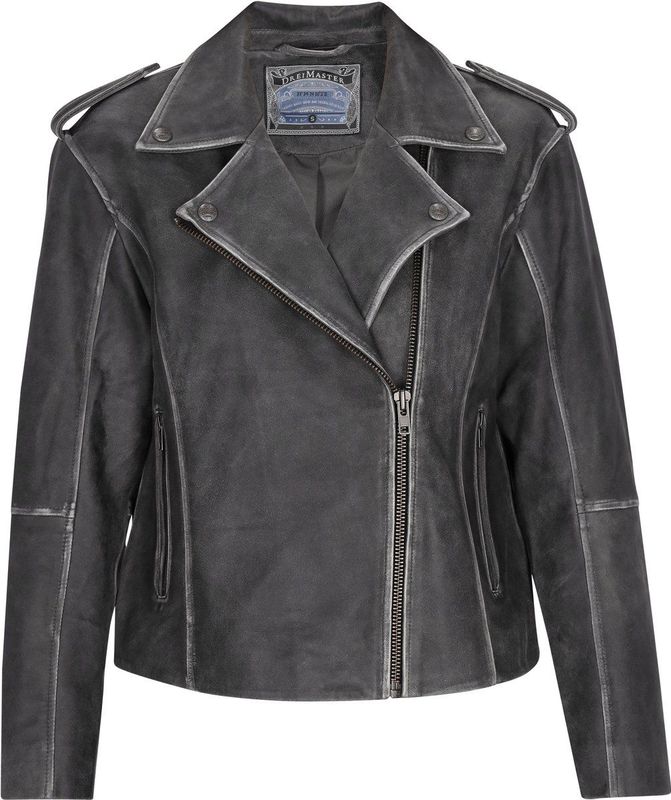 DreiMaster - Vintage Collectie - Bikerjack - Zwart