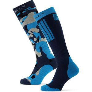 Poederbaas Skisokken Camo Navy - 2 paar