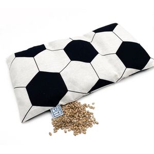 Pittenzak Met Pit! – wasbare hoes– zacht tarwe  – Made in Holland – Geeft ontspanning en pijnverlichting – tevens cold pack - voetbal