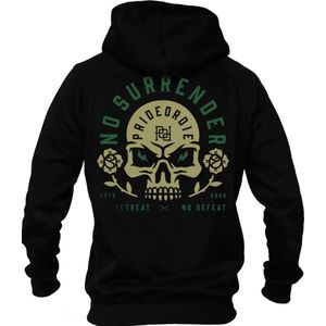 PRIDE or DIE Hoodie Vest NO SURRENDER Zwart - XXXL