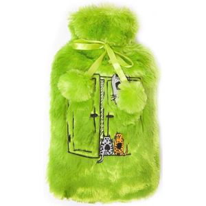 Pluche Warmwaterkruik met Schattige Kattenprint - Comfortabele en Hygiënische Warmteflessen voor Volwassenen en Kinderen