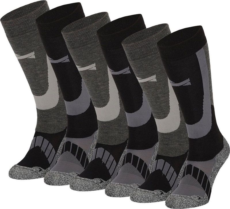 Xtreme - Skisokken - Zwart - 6-pack - Unisex