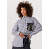Jansen Amsterdam - Goldie Blouse Cs3 726 - Blouse - Blauw