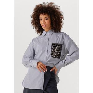 Jansen Amsterdam - Goldie Blouse Cs3 726 - Blouse - Blauw