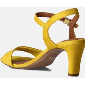 Tamaris - Sandaal - Geel - Stof - Hak