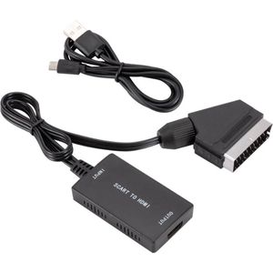 Scart (m) naar HDMI (v) converter kabel / zwart - 1 meter