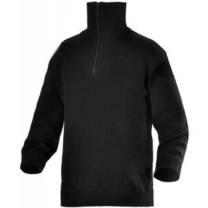 Schipperstrui - 100% Wol - Fijngebreid - met Col - Heren Mannen - Donker Blauw - maat S