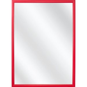 Spiegel met Kunststof Lijst - Rood -  34 x 44 cm