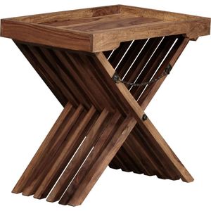 Klaptafel - Inklapbare tafel - Dienblad - Landelijk - Hout - 60x40x57 cm