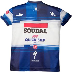 Castelli Soudal Quick-step 2023 Korte Mouw Wielertrui Blauw 24 Months Jongens,Meisjes