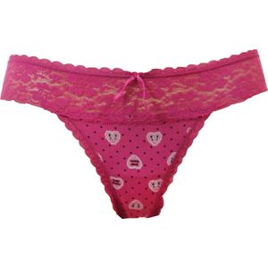 J&C string Kant Hart 1603 - L - Roze
