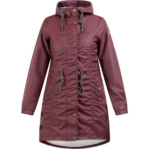 Usha - Functionele Mantel - Donkergrijs/Wijnrood - Regenjas