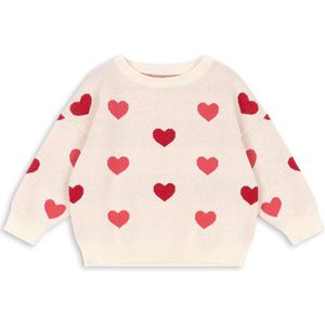 Trui met hartjesmotieven KONGES SLOJD rozen