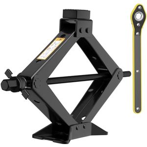 Autokrik 3T - Draagbare Schaarkrik voor Auto tot 3000 kg, Max. Hoogte 41 cm, Ideaal voor Onderhoud en Reparatie