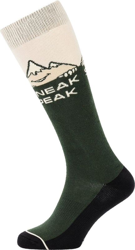 Protest - PRTLimited - Skisokken - Donkergroen/Beige