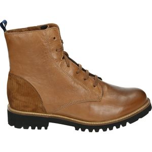 Verhulst 1457B K - Hoge sneakersVeterlaarzenDames veterschoenenDames sneakersHalf-hoge schoenen - Kleur: Cognac - Maat: 37