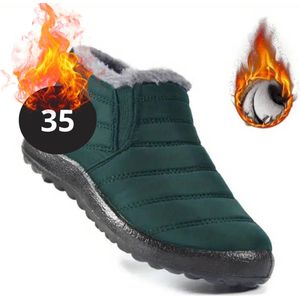 Bovista Snowboots - Sneeuwschoenen - Sneeuwboots - Dames - Wintersport - Ski - Skischoenen - Donker Groen - 38 - Laag