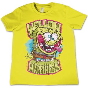 Spongebob Yellow Is The Color Of Happiness Kids T-Shirt Kinder Yellow-4 Jahre
