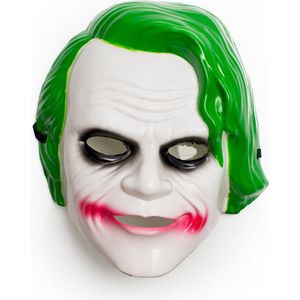 Partychimp Voordeelverpakking 6 stuks Joker Masker Groen Halloween Masker Voor Bij Halloween Kostuum Volwassenen Carnavalskleding Heren Carnavalskleding Dames Carnaval Accessoires Carnaval - Pvc - 6-Pack