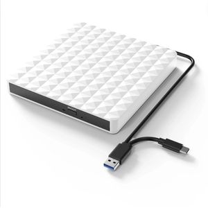 Externe DVD Speler voor Laptop - Hoge Snelheid - Stille Werking - Grijs