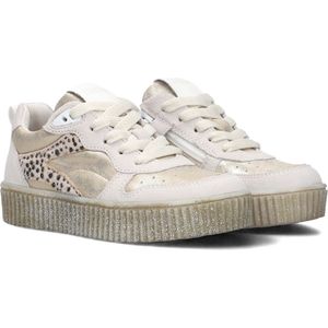 Ton & Ton Hedda Sneakers - Leren Sneaker - Meisjes - Beige - Maat 33