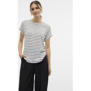 Vero Moda - Vmbrianna Ss o-Neck Pullover Boo Rep - Dames - Gebreide Truien