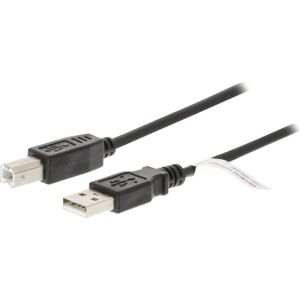 USB 2.0 Kabel USB A Male - USB-B Male 2.00 m Zwart