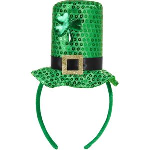 dressforfun - St. Patrick’s Day Mini-cilinder groen klaverblad - verkleedkleding kostuum halloween verkleden feestkleding carnavalskleding carnaval feestkledij partykleding - 302544
