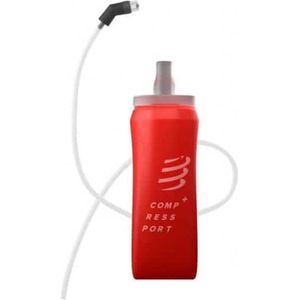 Compressport | ErgoFlask 500 ml + Tube | Softflask | Red | One Size -