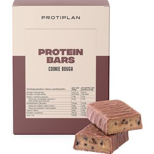 Protiplan | Reep Cookie Dough | 7 x 41,5 gram | Eiwitrepen | Koolhydraatarme sportvoeding | Afslanken met Proteïne repen