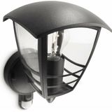 Philips Creek buitenwandlamp - met sensor - zwart