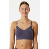 Schiesser - Bustier Invisible Soft Lace - Indigo - Verwijderbare Cups - Zonder Beugels