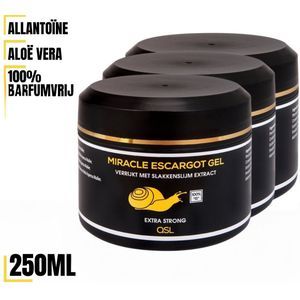 QSL | Miracle Escargot Gel - Nr 1. Slakkengel - Slakken Gel - Slakkenslijmgel - 3 x 250ml