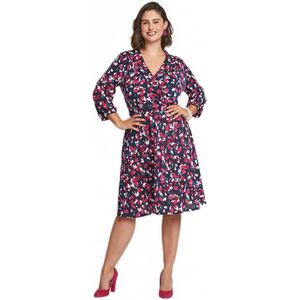 Korte wikkeljurk met print