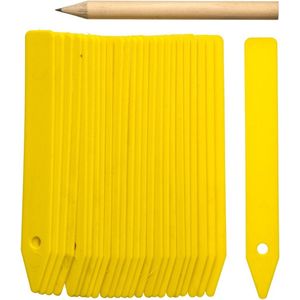 25x stuks moestuin/groentetuin/kruidentuin steeketiketten 10 cm - Moestuin labels - Tuin artikelen
