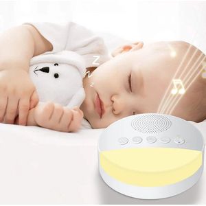 Blyx® - White Noise Machine Baby - Witte Ruis Apparaat - Slaaphulp - Rustgevend Geluid - USB Oplaadbaar - Multifunctioneel - 90x31mm - Wit