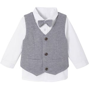 Vertbaudet - Babyset voor Jongens - Hemd - Vlinderdas - Vest