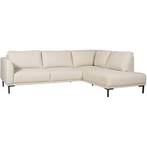 Hoekbank Andelst - Textiel - Beige - 272x82x206 cm (BxHxD) - Divan Rechts - Boucle